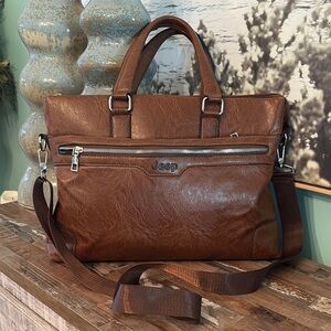 Jeep Brown Leather Women's Bag